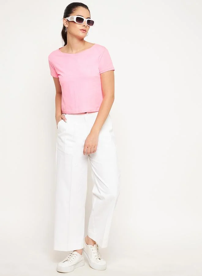 WineRed بنطال بأرجل واسعة